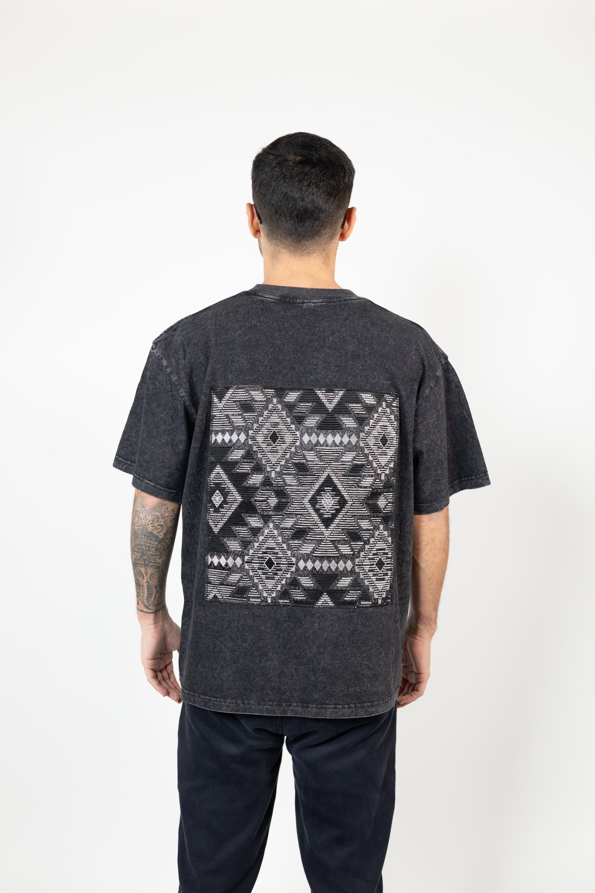 T-shirt Safi artisanale en coton doux et chenille