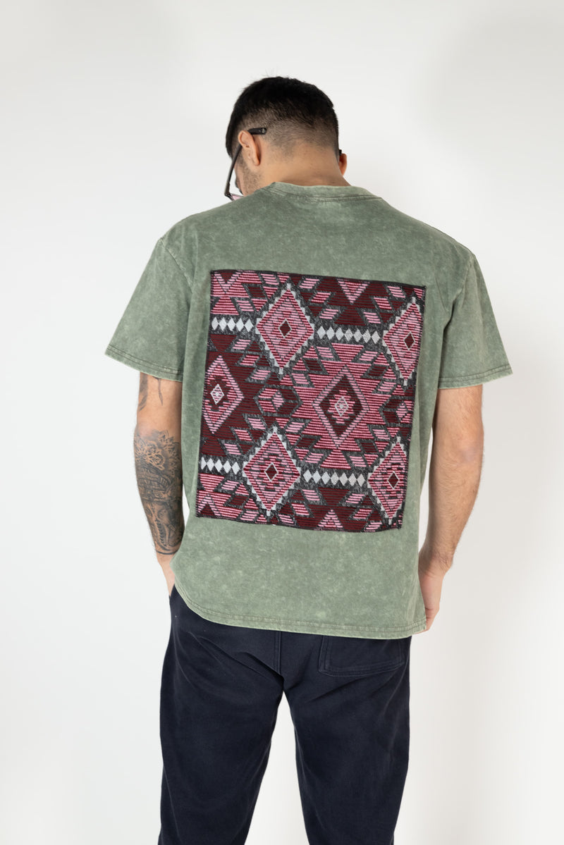 T-shirt Solene artisanale en coton doux et chenille