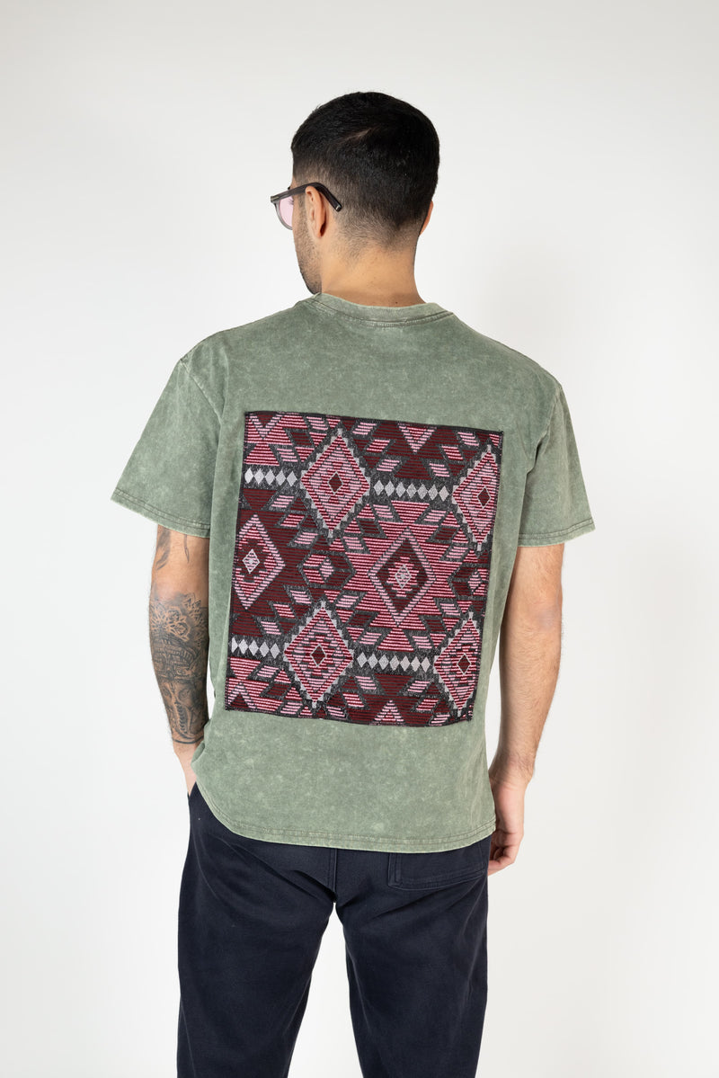 T-shirt Solene artisanale en coton doux et chenille