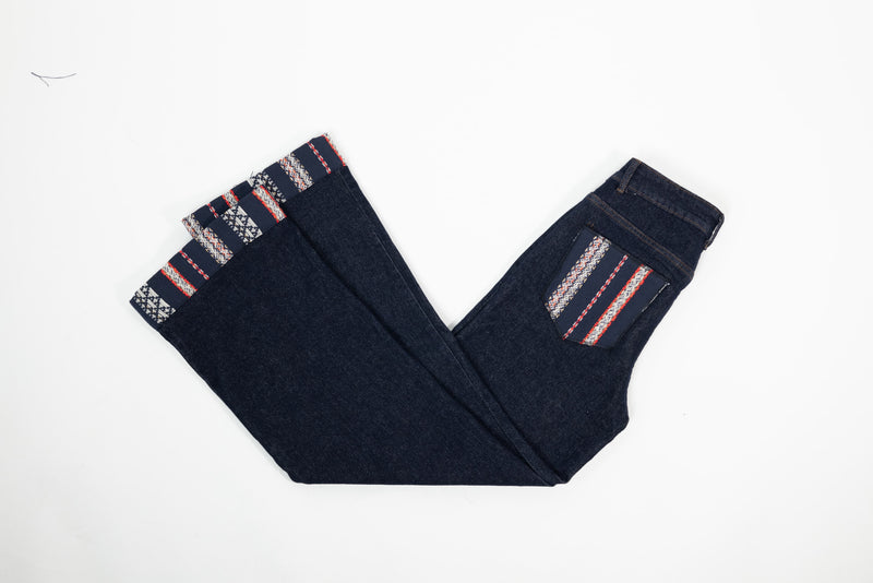 Jean Lina en denim et chenille