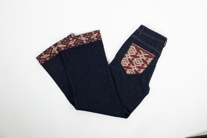 Jean Nazar en denim et chenille