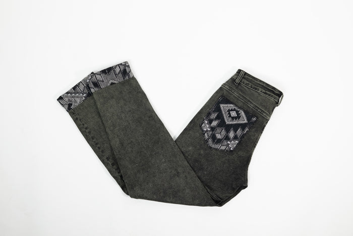 Jean Rani en denim et chenille